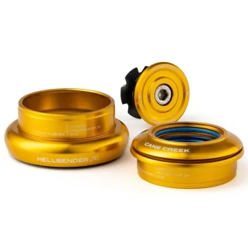 Cane Creek Hellbender 70 Headset Tapered 1 1/8 - 1.5 inches | ZS44/28.6 - EC44/40 Cap 8mm gold