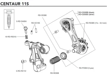 Campagnolo Centaur 11s Rear Derailleur Spare Part RD-CE105 | Stop Screws