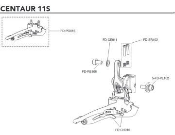 Campagnolo Centaur 11s Front Derailleur Spare Part FD-CE011 | Washer