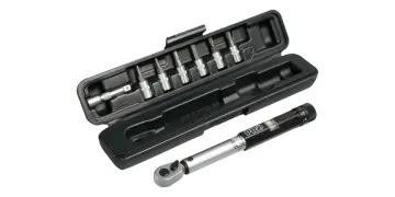 Torque wrench 3–15 Nm, including 6 bits