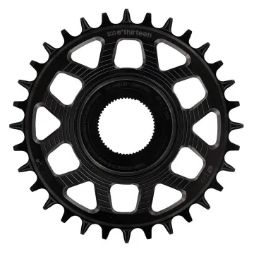 e*thirteen Helix R E-bike chainring | Shimano EP8 / E8000 Direct-Mount | Black aluminium Boost 34 teeth