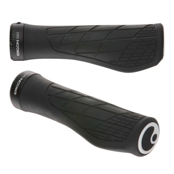 Ergon GA3 Lock-On Handlebar Grips, Size L, Black