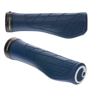 Ergon GA3 Lock On Handlebar Grips Size S Nightride Blue