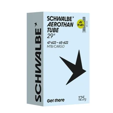Schwalbe Aerothan Plus AV19-AE+ MTB/Cargo TPU Inner Tube | 29 inches x 1.75–2.6 inches Presta valve 40 mm