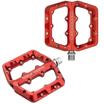 Wolf Tooth Waveform Platform Pedals Large Red