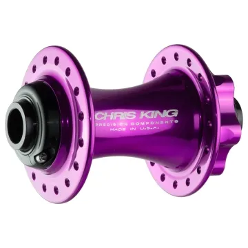 Chris King Front Hub Ceramic Disc 6-hole Boost 15x110 3D purple | violet 28-hole