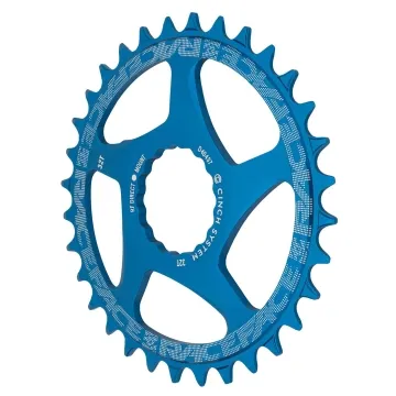 Race Face Chainring 1x Cinch Direct Mount 3mm Offset Narrow Wide blue 34 teeth