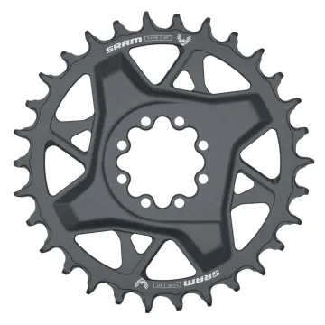 Sram GX Eagle T-Type chainring, 8-hole, DM, 3mm offset, black, 30 teeth