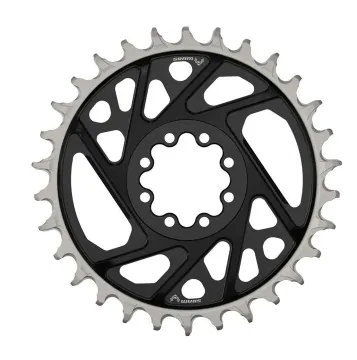 SRAM XX T-Type chainring, 8-bolt, DM, 3 mm offset, black and silver, 30 teeth