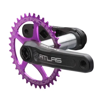 Race Face Atlas Crank Cinch 68–73 mm | DH 136 mm axle with narrow-wide chainring | Length 170 mm