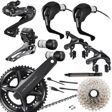 Shimano Ultegra TT Di2 Groupset R8150/R8060 Rim Brake 12x2-speed with Power Meter FC-R8100-P