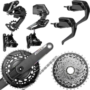 Sram Force AXS E1 TT Groupset Power Meter Disc 12x2-speed