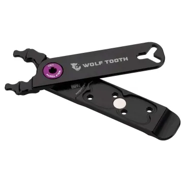 Wolf Tooth Pack Pliers Multitool – Master Link Combo black and purple