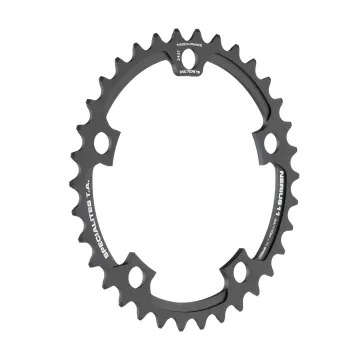 TA Specialite Nerius11 Campagnolo Compact 11-speed chainring, black, 110 mm inner diameter, 38 teeth