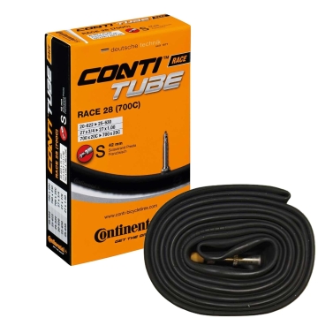 Continental Race Tube 28 Wide | Road Butyl Inner Tube 25–32 x 622 Valve 60 mm