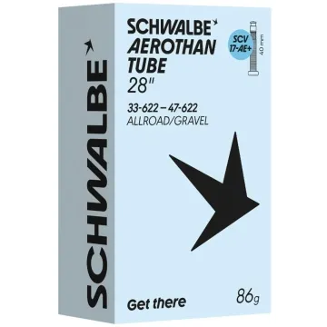 Schwalbe Aerothan SCV17-AE+ Gravel/All-road TPU Inner Tube 28 inches | 33-47 x 622 Clik Valve 40 mm