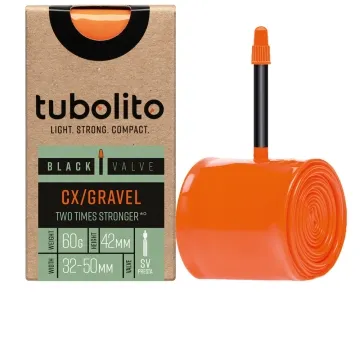 Tubolito Tubo CX/Gravel inner tube – 28 inches x 32–50 mm Sclaverand valve 42 mm black