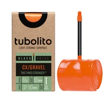 Tubolito Tubo CX/Gravel inner tube – 28 inches x 32–50 mm Sclaverand valve 60 mm black