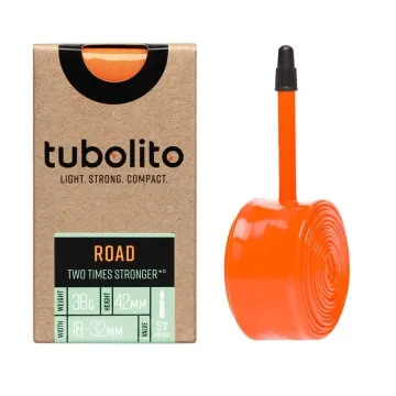 Tubolito Tubo Road 700C inner tube – 28 inches x 18–32 mm Sclaverand valve 42 mm orange