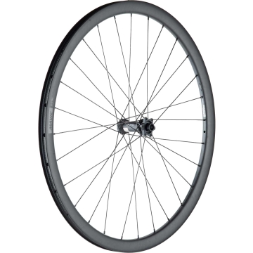28-inch road/gravel front wheel: DT Swiss 350 straight-pull hub (disc) + Mavic C-2132 rim | built by TNC