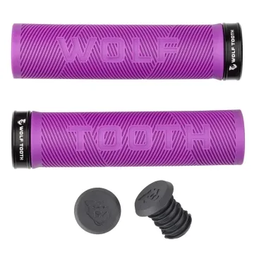 Wolf Tooth Echo Lock On Handlebar Grips 32mm Colour: black/purple