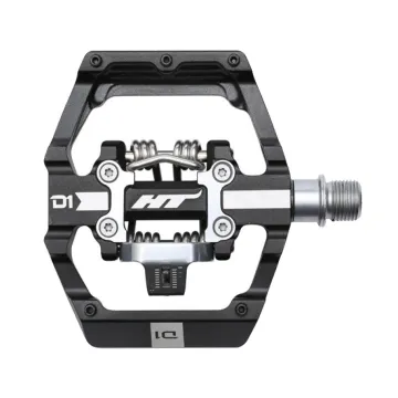 HT Components Platform Hybrid Pedals D1 Duo black incl. cleats