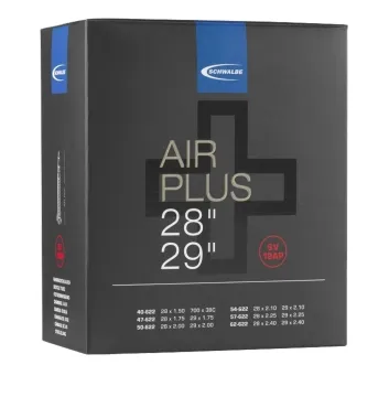 Schwalbe Air Plus Inner Tube SV19 AP MTB 28 / 29 inch x 1.5 to 2.4 Sclaverand valve 40 mm - Remaining stock