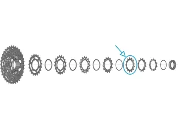 Shimano 105/GRX CS-HG710 12-speed cassette spare part | 13-tooth sprocket No. 5