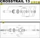 Mavic Crosstrail / Crossroc front wheel axle nut, 2013 model