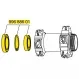Mavic hub bearings Type 61804 - 61805 | Front wheel QR15/9 DCL | 20x32x7/25x37x7mm set of 2