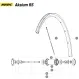Mavic Aksium UB Replacement Spoke Front Wheel + Rear Wheel Left 285 mm with Nipple