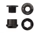 Wolf Tooth Chainring Bolt Set – M8x6mm Single-chainring 4-arm Aluminium black