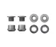Wolf Tooth Chainring Bolt Set – M8x6mm Single-chainring 4-arm Aluminium Grey