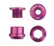 Wolf Tooth Chainring Bolt Set - M8x6mm Single-chainring 4-arm Aluminium purple
