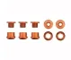 Wolf Tooth Chainring Bolt Set – M8x6mm Single 5-Arm Aluminium Orange