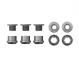 Wolf Tooth Chainring Bolt Set – M8x6mm Single 5-Arm Aluminium Grey