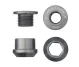 Wolf Tooth Chainring Bolt Set – M8x6mm Single 5-Arm Aluminium Grey