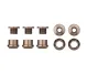 Wolf Tooth Chainring Bolt Set – M8x6mm Single 5-Arm Aluminium Espresso
