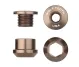 Wolf Tooth Chainring Bolt Set – M8x6mm Single 5-Arm Aluminium Espresso