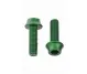 Wolf Tooth Aluminium Bottle Cage Screw Set – M5x15mm Cylinder Head Green – Remaining Stock