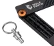 Wolf Tooth 6-Bit System Hex Wrench Multitool – Bit holder / key ring – orange