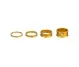 Wolf Tooth Headset Spacer Set – 1 1/8 inch, 4 pieces, aluminium, gold