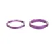 Wolf Tooth Headset Spacer Set – 1 1/8 inch, 4 pieces, aluminium, purple