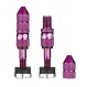 e*thirteen Schrader Tubeless Valve Set | Quick Fill Plasma Aluminium 23–31 mm eggplant-violet – Last few in stock
