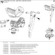 Sram RED AXS E1 spare part | Disc brake and gear lever, complete, right-hand side