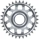 e*thirteen Helix R E-bike chainring | Shimano EP8 / E8000 Direct-Mount | Silver aluminium Boost 32 teeth