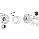 Sram E-Bike ISIS Crank Arm Spare Part | Crank Cap Bosch Aluminium - Brose Carbon