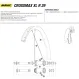 Mavic Crossmax SL R / XL R 29-inch replacement spoke, 2022 model | Straight Aero 293 mm with nipple