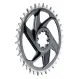 SRAM XX DH T-Type chainring, 8-bolt, DM, 6 mm offset, black and silver, 36 teeth