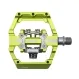 HT Components Platform Hybrid Pedals D1 Duo green incl. cleats